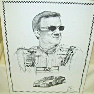 Dale Atkins Art Print of Nascar Winston Series Driver Dale Jarrett